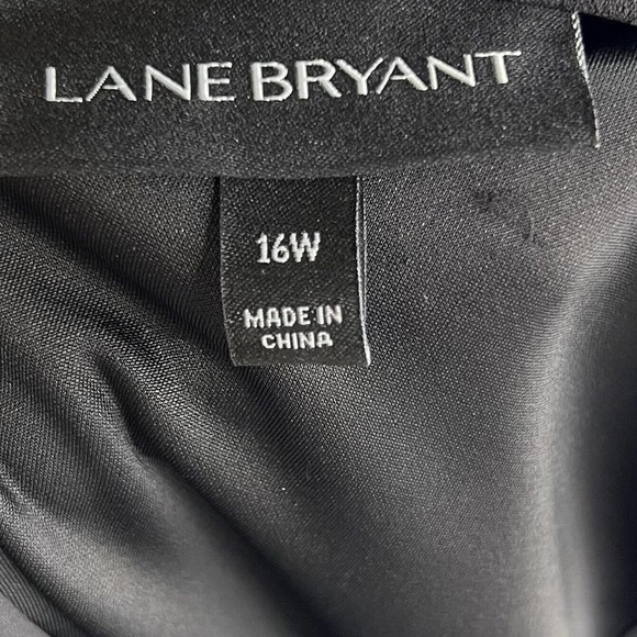 Lane Bryant Fit Flare Dress Plus Size 16W Black Lace Hem Sleeveless Womens - Picture 5 of 6